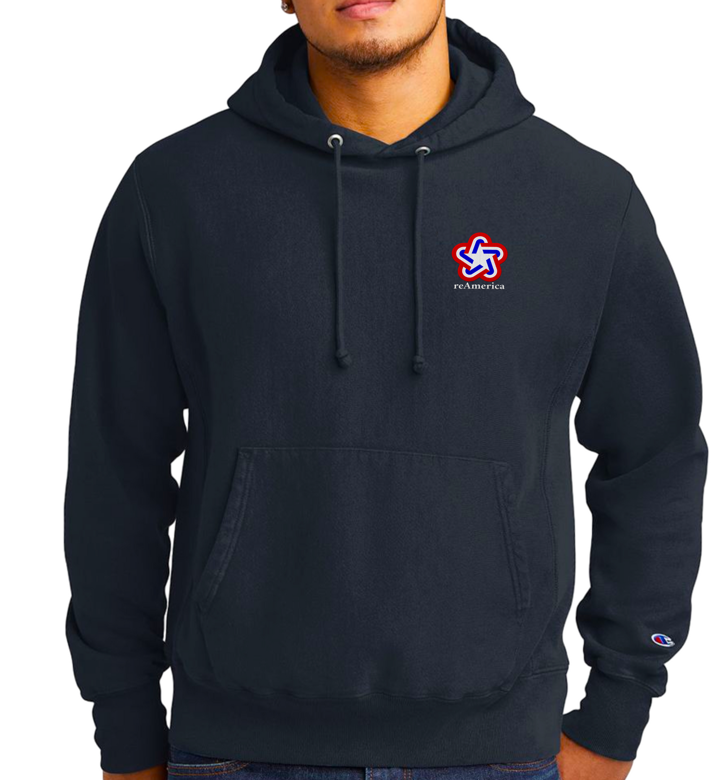 reAmerica x Champion - Reverse Weave Garment Dyed Hoodie